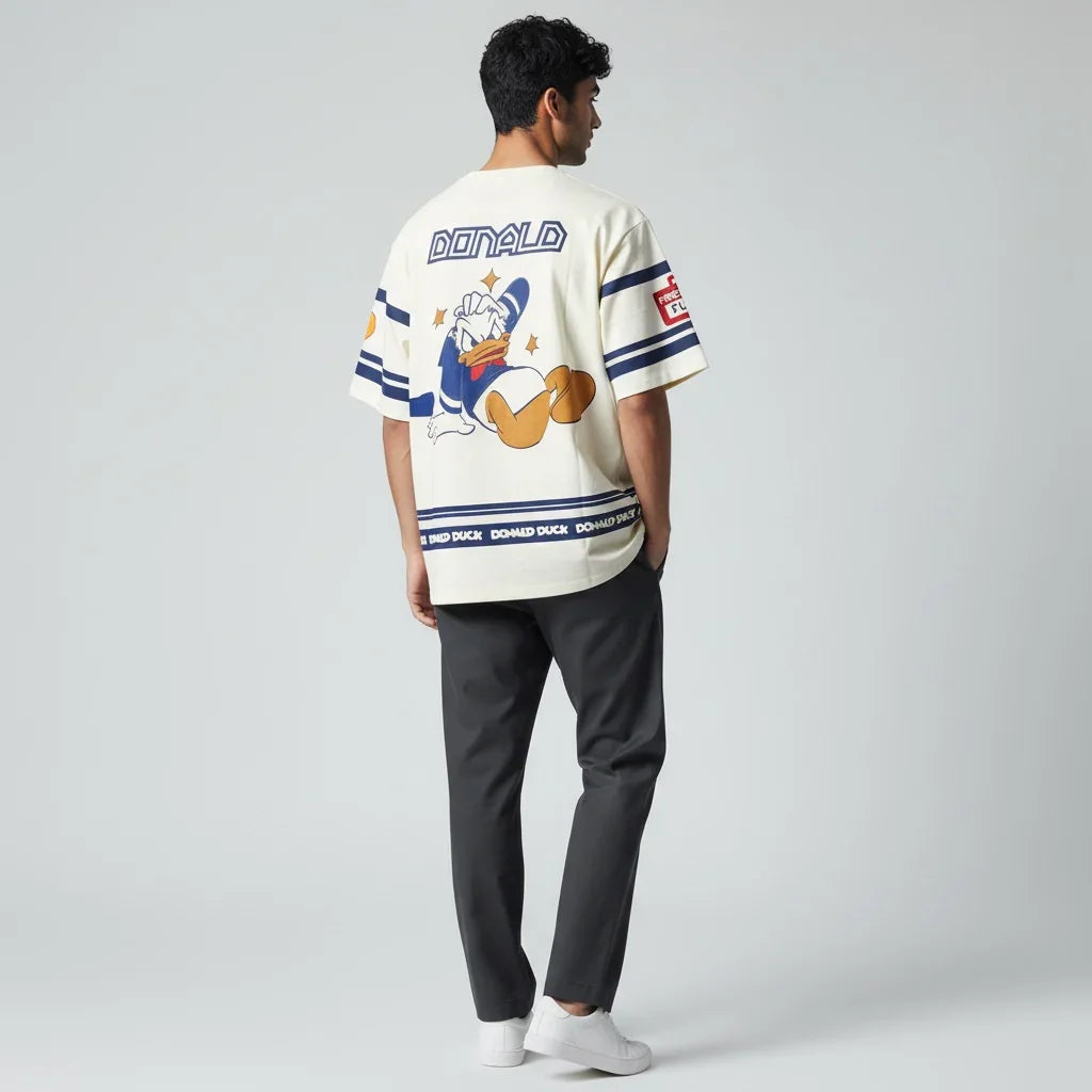 Donald Duck Inspired Graphic T-Shirt – Varsity Streetwear Tee