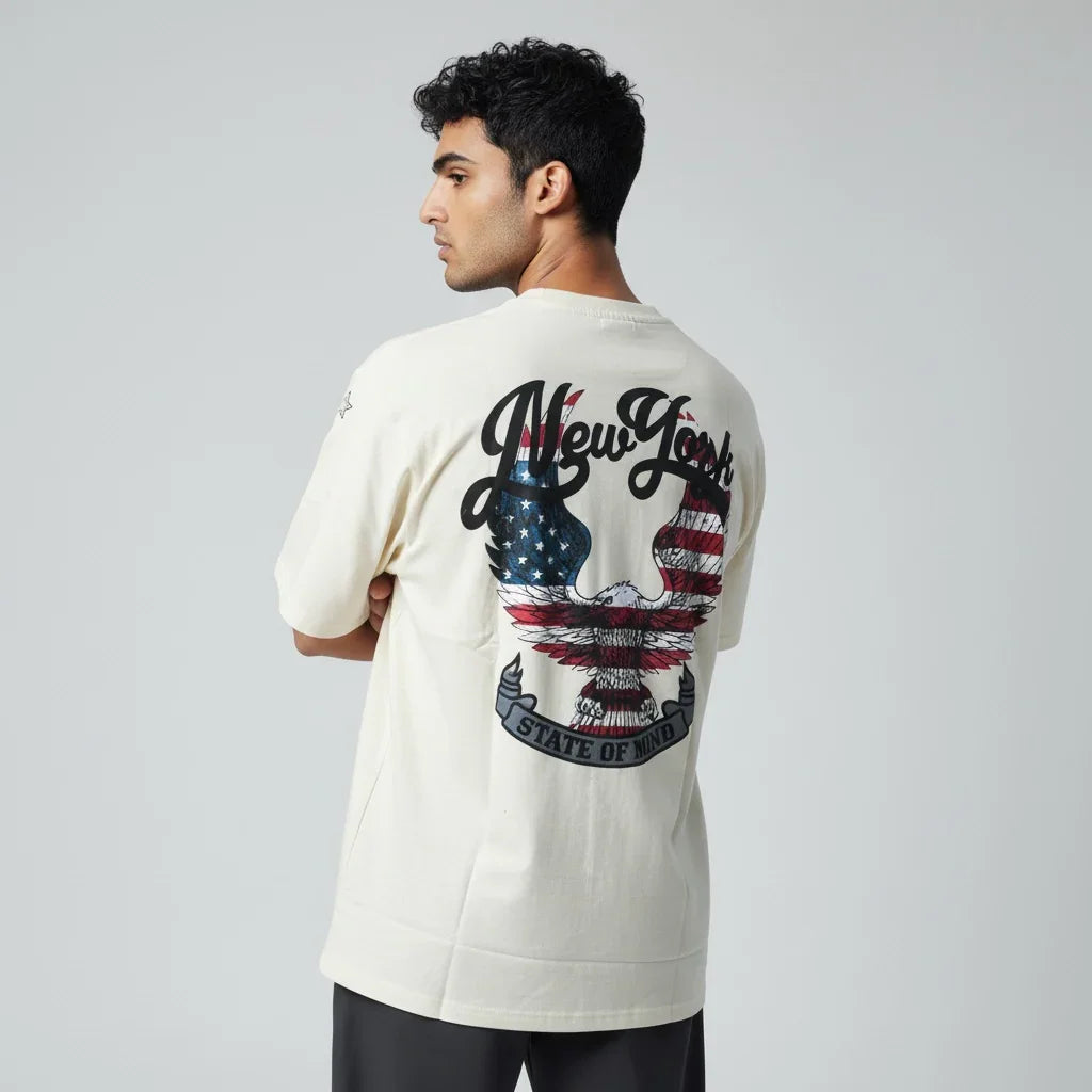 Graphic T-Shirt – Eagle USA Print Streetwear Tee