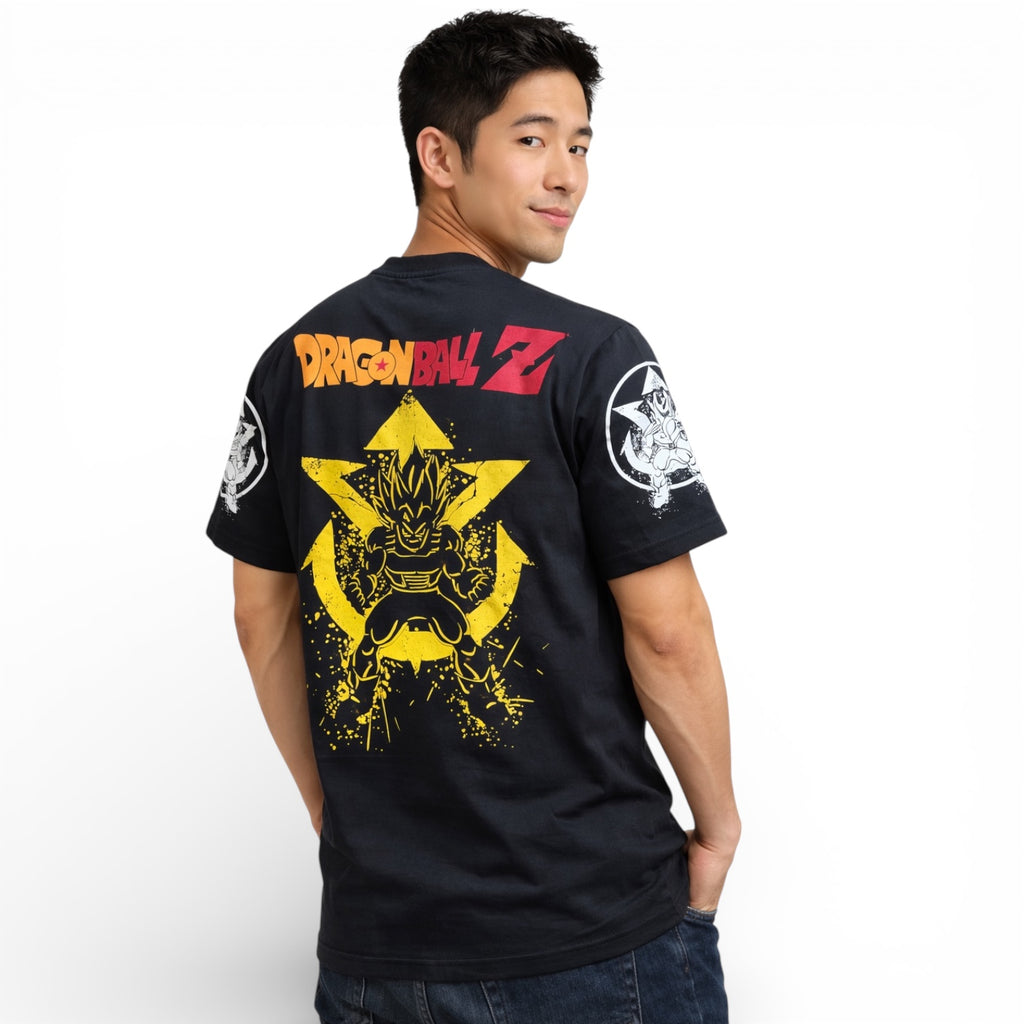 Dragon Ball Z Graphic T-Shirt for Men – Anime Super Saiyan Print Black Cotton Tee